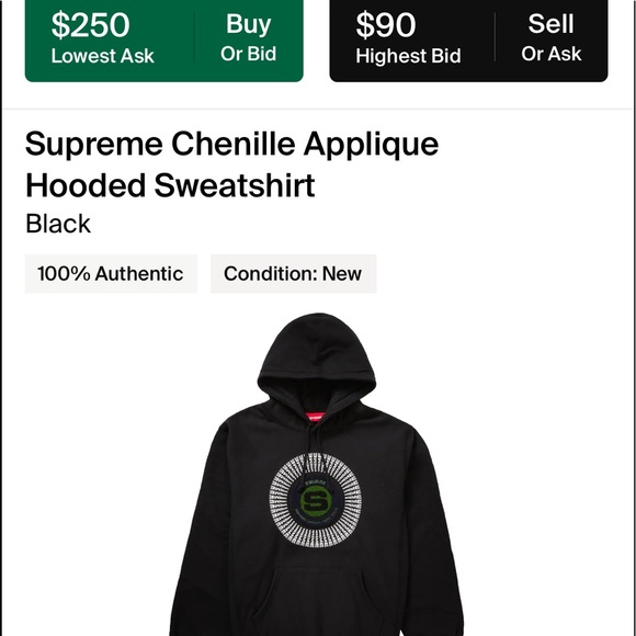 Supreme hoodie brand new with stickers - Picture 1 of 6